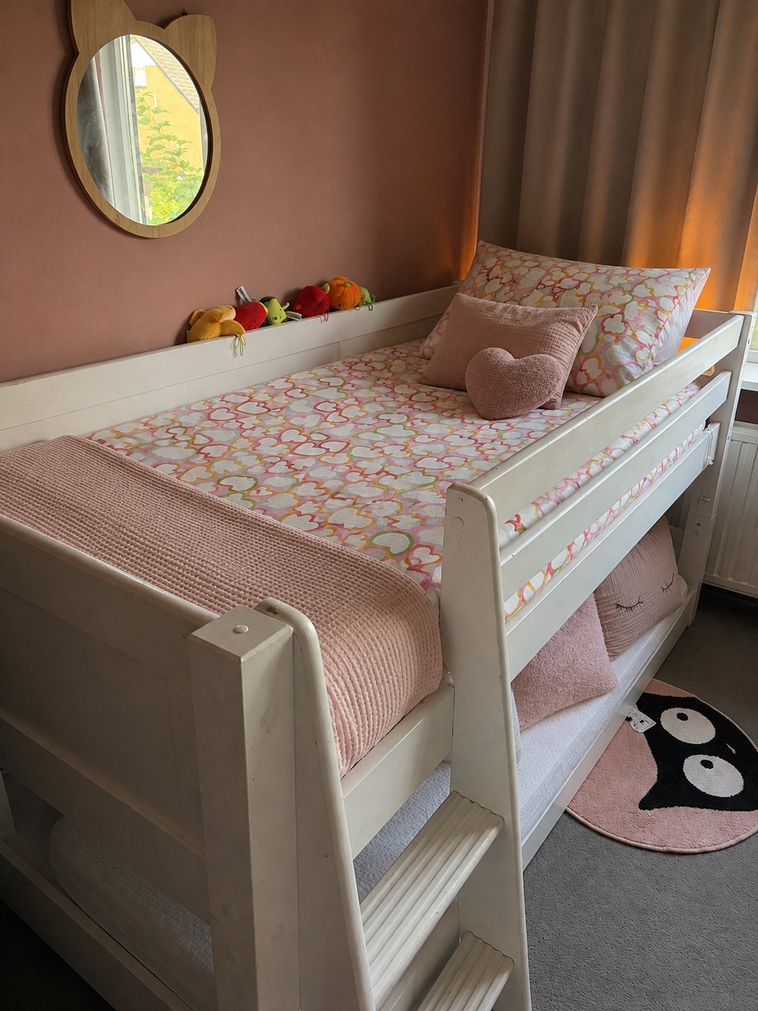 Hoogslaper wit – netjes en stevig – 215 x 115 x 100cm, Kinderen en Baby's, Ophalen, Zo goed als nieuw, Hoogslaper
