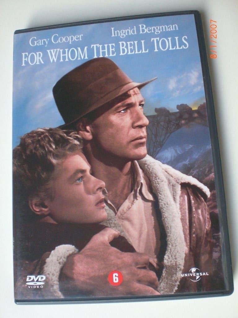 dvd For Whom the Bell Tolls Ingrid Bergman Gary Cooper, Engels, Nederlands, Ophalen of Verzenden, Zo goed als nieuw