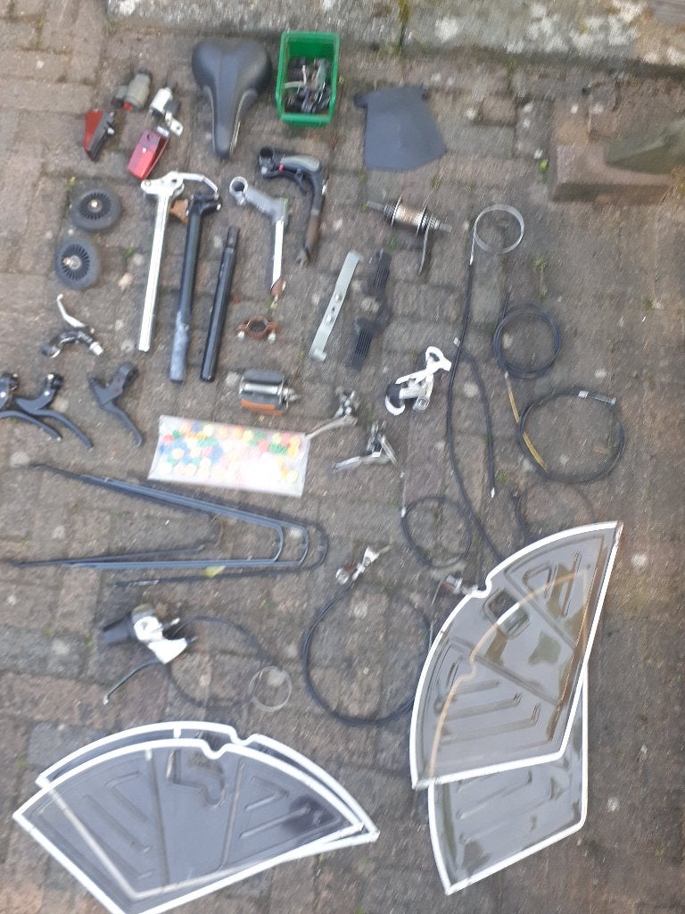 Veel fietsonderdelen jaren 80/90 van alles wat - Samen €5.00, Ophalen of Verzenden, Gebruikt, Kinderfiets, Overige typen