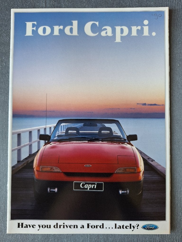 Brochure FORD CAPRI - 1989 Ford Australia, Verzenden, Zo goed als nieuw, Ford