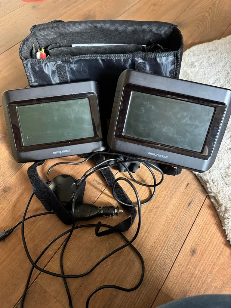 Nextbase DVD-speler met 2 schermen voor in de auto, Gebruikt, Draagbaar, Ophalen of Verzenden, Overige merken