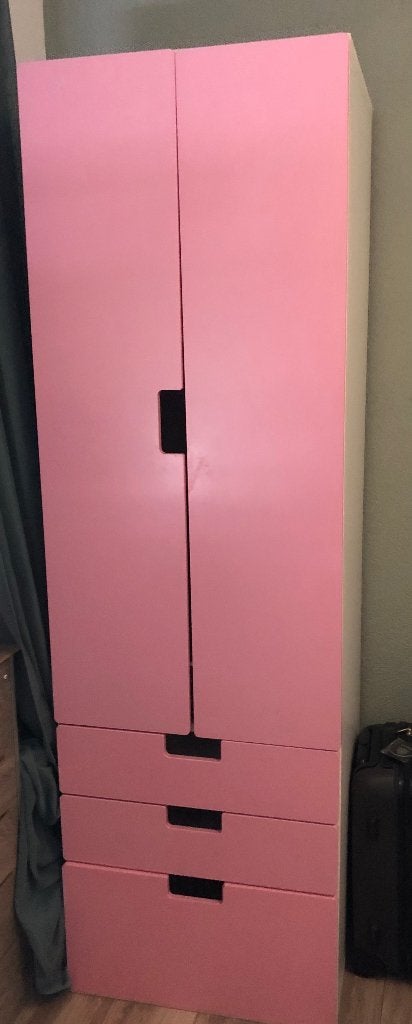 Ikea kast roze en wit 60x57x181, Huis en Inrichting, Kasten | Wandmeubels, Ophalen, Zo goed als nieuw, Minder dan 150 cm, Minder dan 100 cm