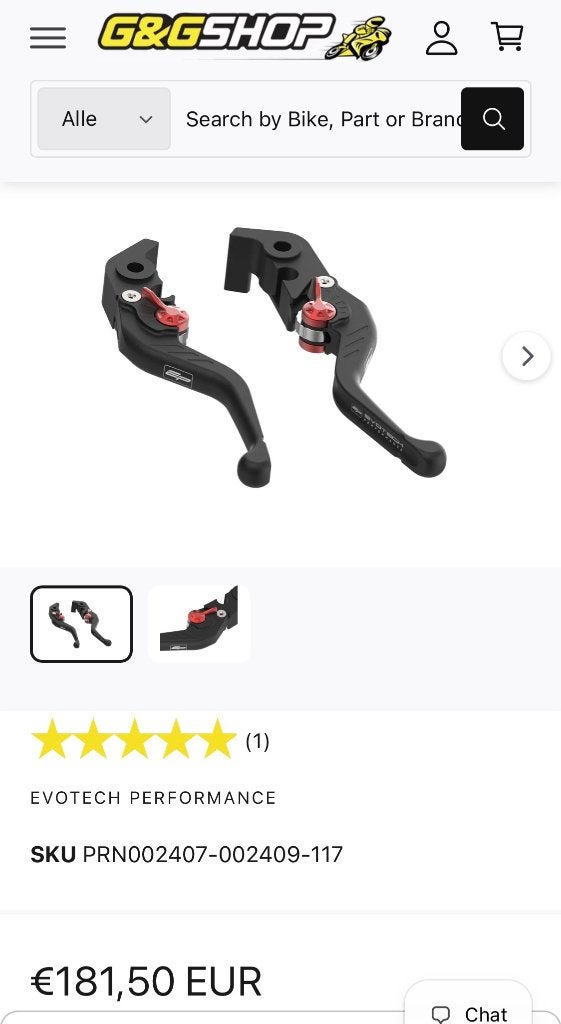 Evotech rem- en kopp hendel Ducati Streetfighter V4 2025+, Motoren, Onderdelen | Ducati, Ophalen of Verzenden, Nieuw