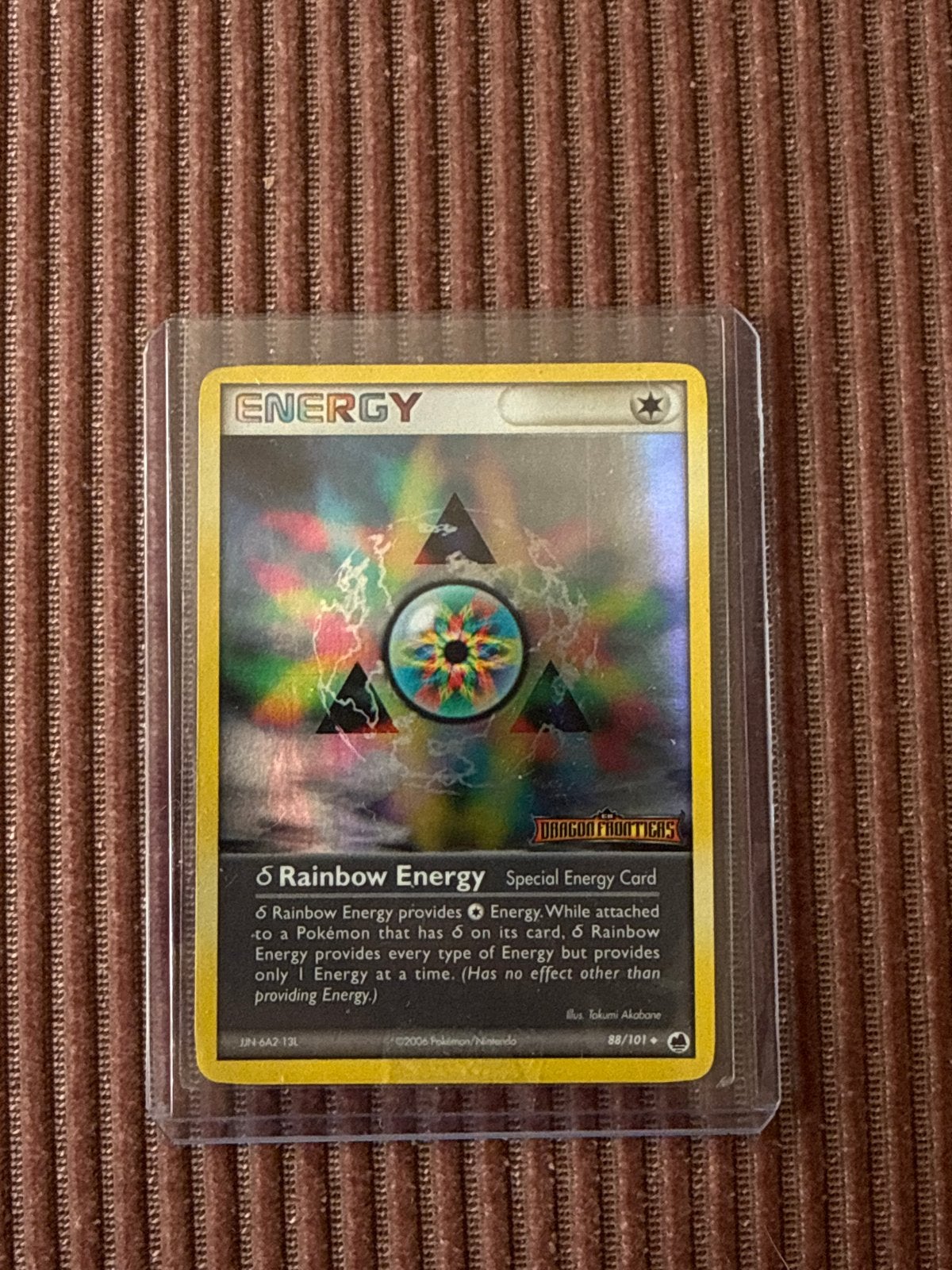 Rainbow Energy 88/101 Stamped Dragon Frontiers DF 88, Ophalen of Verzenden, Gebruikt, Losse kaart, Foil