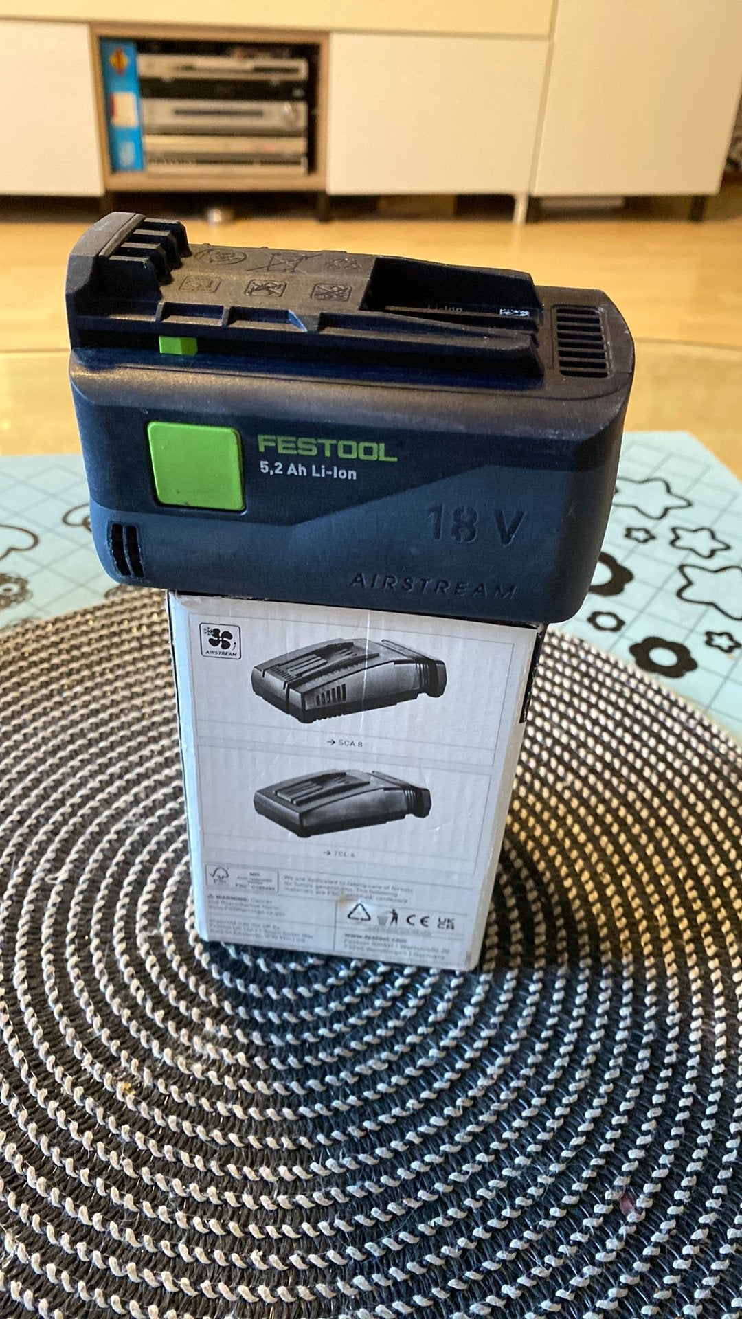 TEKOOP FESTOOL BP 18 LI 5.2 AS LION ACCU 2 STUKS OVER, Ophalen of Verzenden, Nieuw, Oplaadbaar