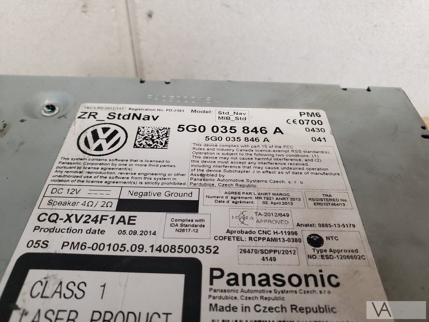 VW Golf 7 2012 - 2017 navigatie radio module 5g0035846a €200, Auto-onderdelen, Gebruikt, -, Volkswagen, -