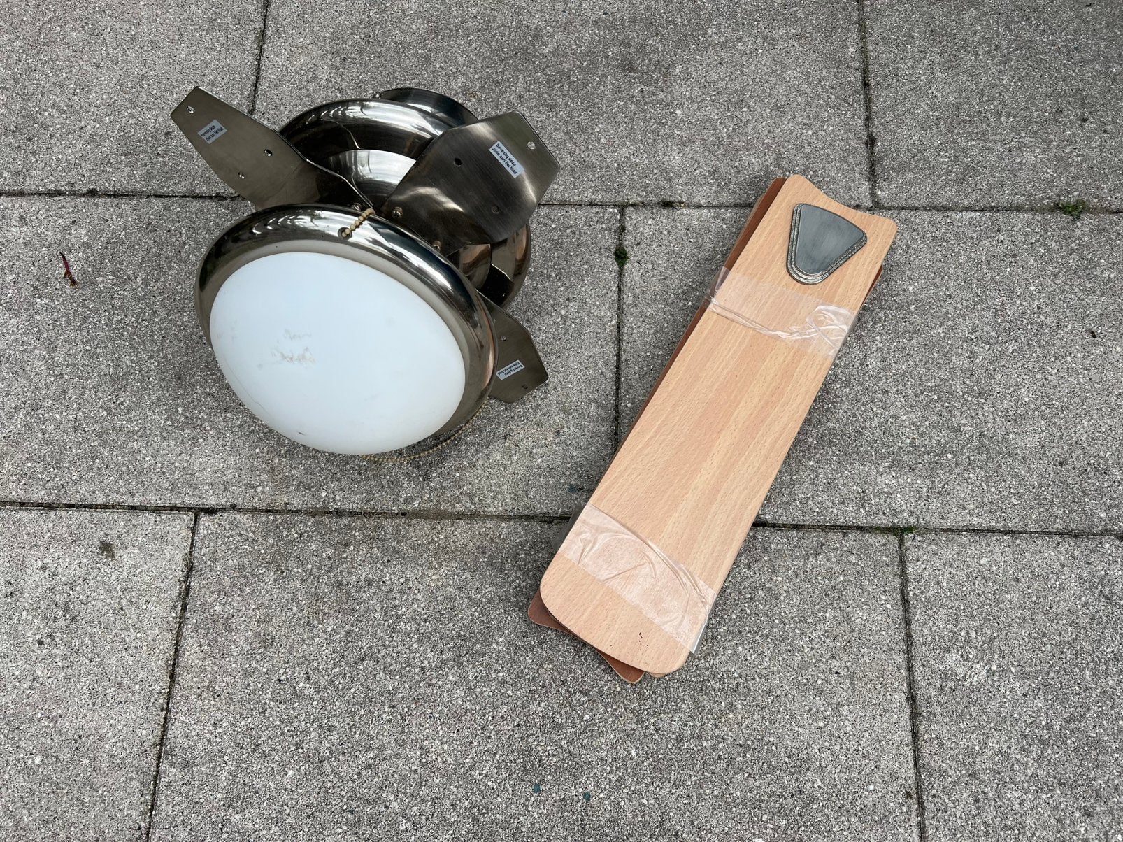 Plafond ventilator met licht, Witgoed en Apparatuur, Ventilatoren, Ophalen, Gebruikt, Plafondventilator