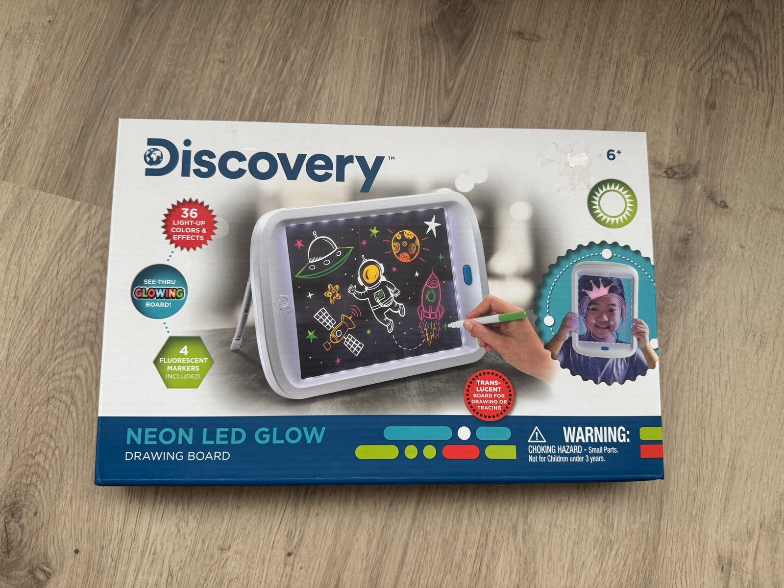 Discovery Neon LED Glow Tekenbord - Nieuw in doos, Verzenden, Nieuw, Knutselen, Met licht