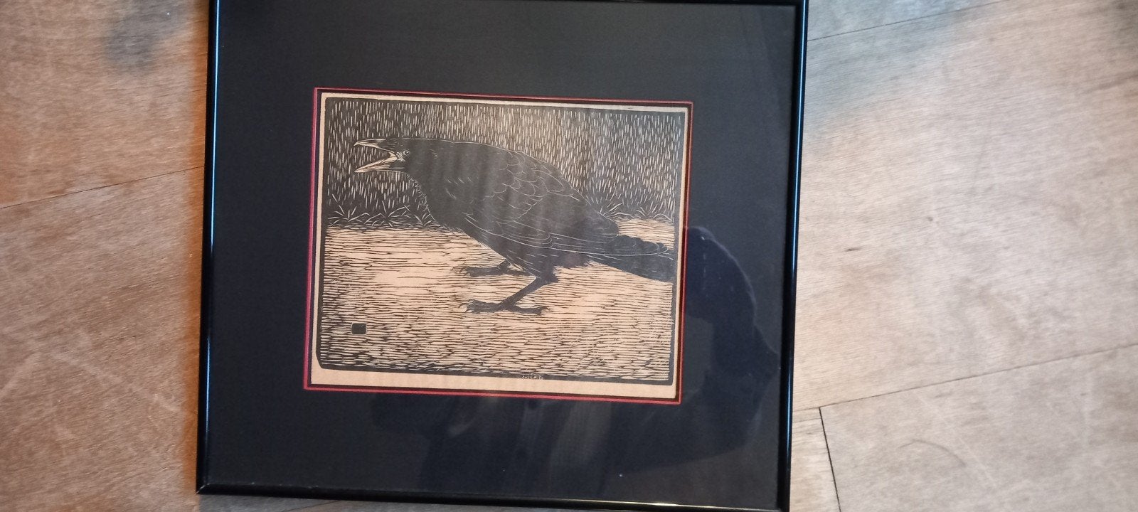 Jan Mankes ets schreeuwende kraai, Antiek en Kunst, Ophalen of Verzenden