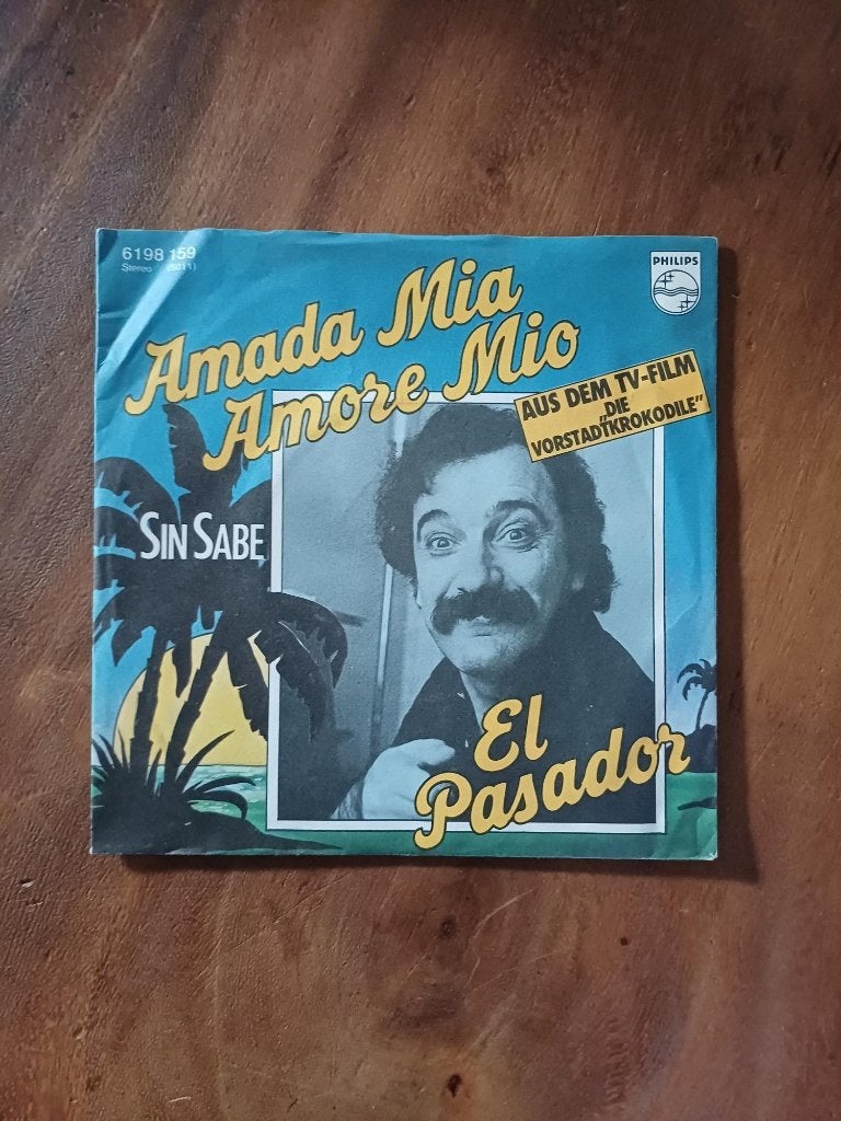El Pasador - Amada Mia, Amore Mio - Single - Vinyl, 7 inch, Ophalen of Verzenden, Zo goed als nieuw, Pop