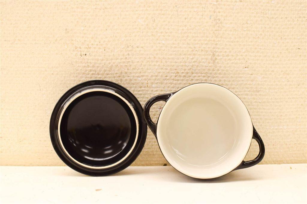 Mini pannetje van porselein / ovenschaaltje 49975, Huis en Inrichting, Keuken | Potten en Pannen, Ophalen of Verzenden, Gebruikt