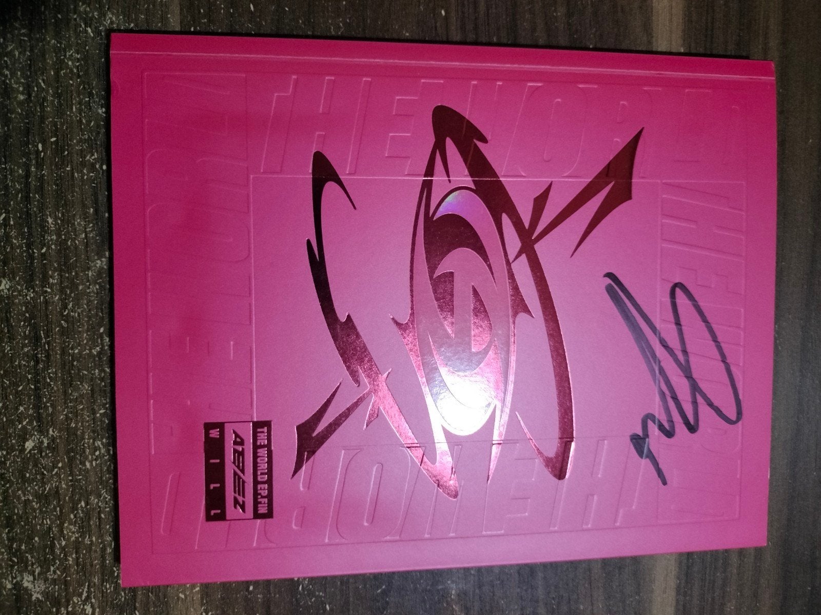 Ateez seonghwa signed, Verzenden, Zo goed als nieuw, Cd of Plaat, Gesigneerd