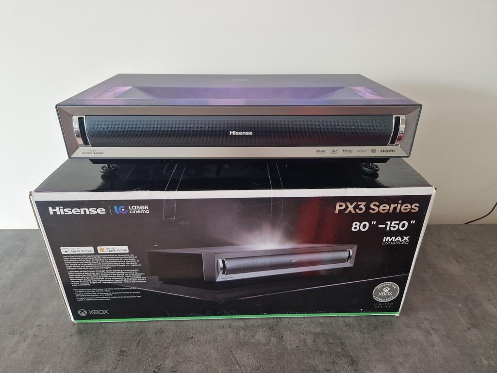 Hisense PX3 Laser TV (80-150 inch) | IMAX | Harman Kardon |, Ophalen, Overige technologieën, Hisense, Zo goed als nieuw