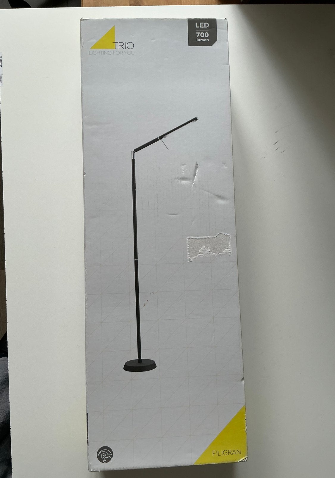 LED vloerlamp Filigran, zwart, dimbaar, verstelbaar NIEUW, Ophalen of Verzenden, Nieuw, Metaal, 150 tot 200 cm