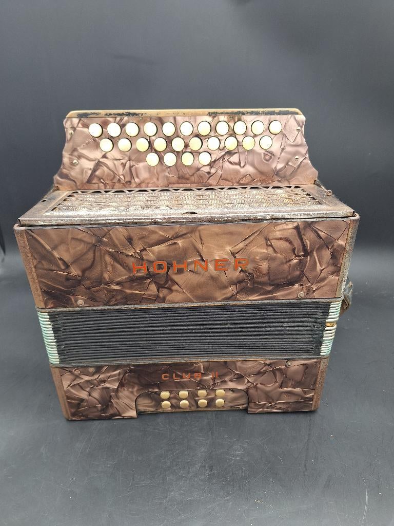 oude Hohner accordeon, begin 1900, Antiek en Kunst, Curiosa en Brocante, Ophalen of Verzenden