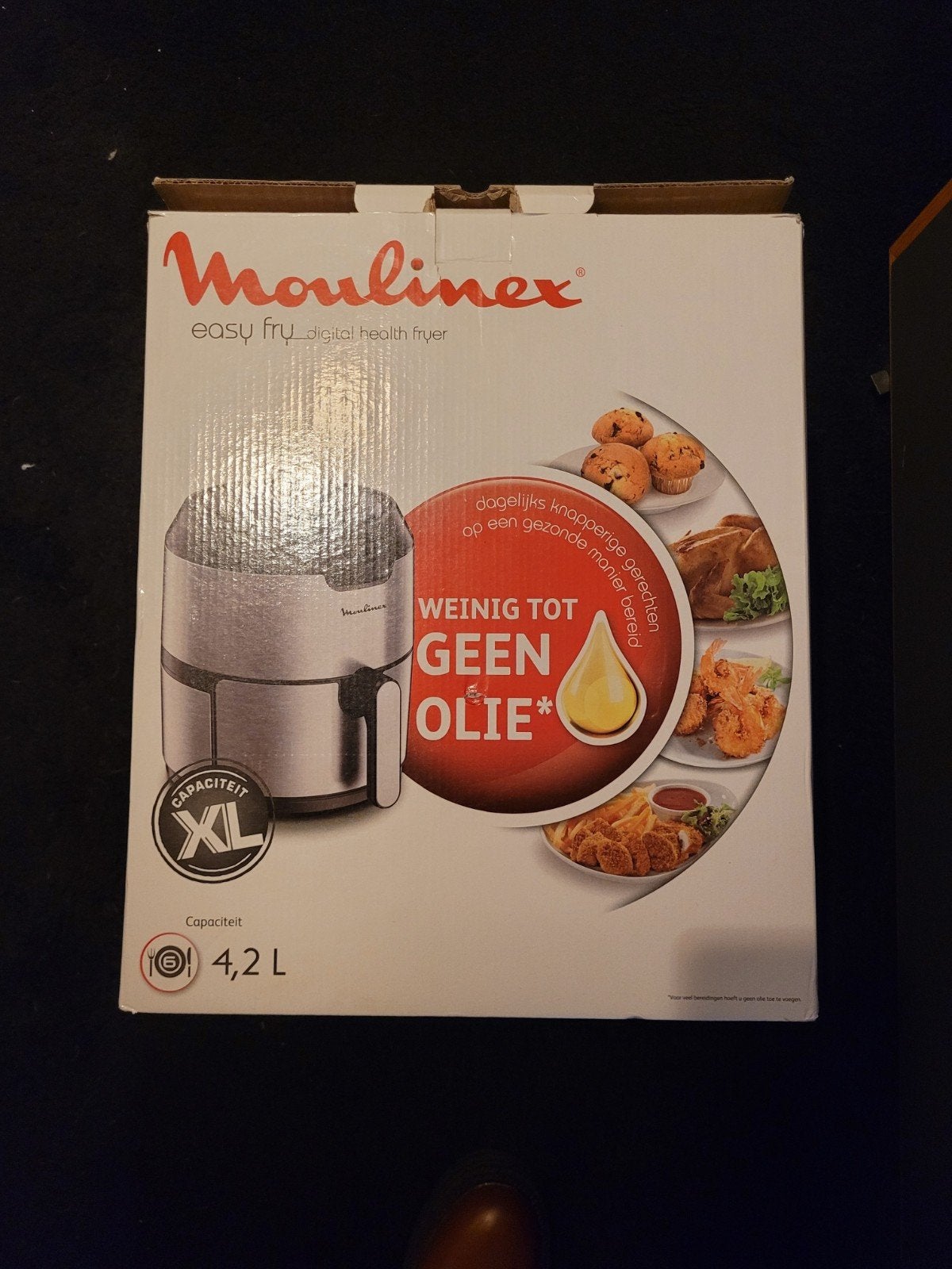 Moulinex Easy Fry Digitale Heteluchtfriteuse - 4.2L XL, Witgoed en Apparatuur, 4 liter of meer, Ophalen of Verzenden, Nieuw, Uitneembare binnenpan