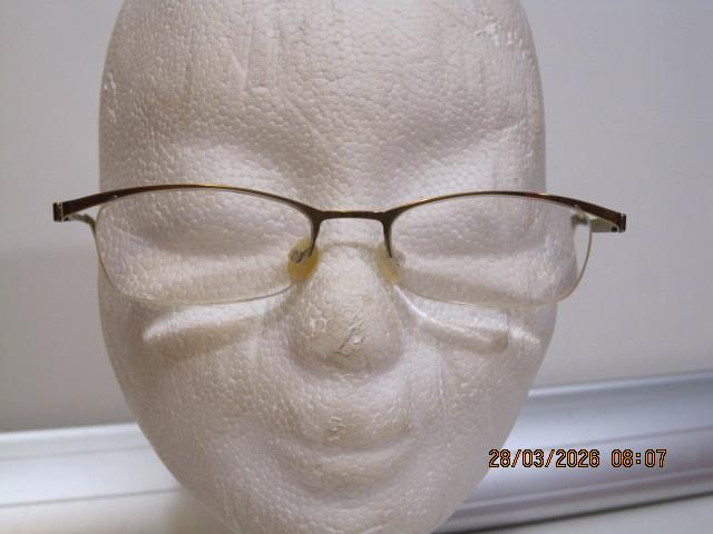 strip lindberg dames bril vintage goud kleurig (383), Overige merken, Gebruikt, Overige kleuren, Ophalen of Verzenden