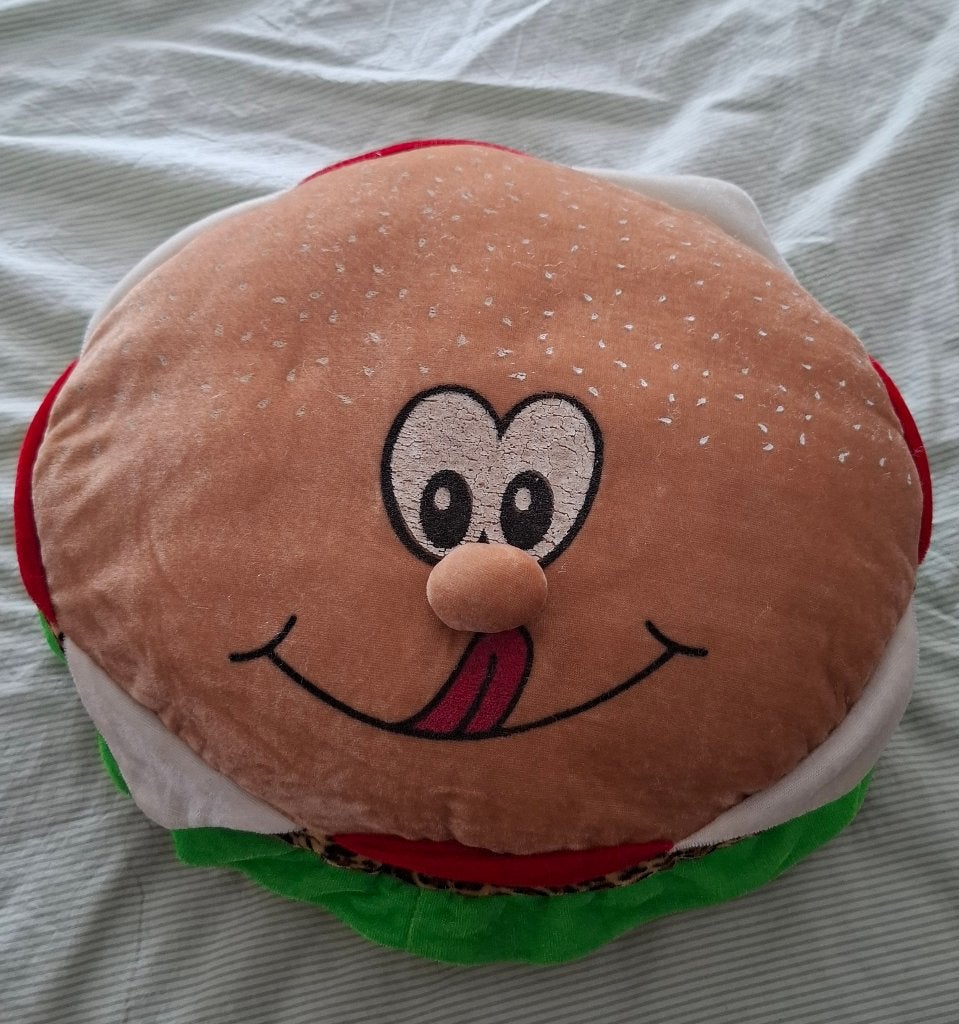 Knuffel Broodje Hamburger 7,50, Ophalen, Zo goed als nieuw, Overige typen, Middelgroot (20 tot 80 cm)