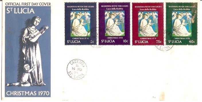 FDC St. Lucia, Postzegels en Munten, Ophalen of Verzenden, Onbeschreven, Rest van de wereld