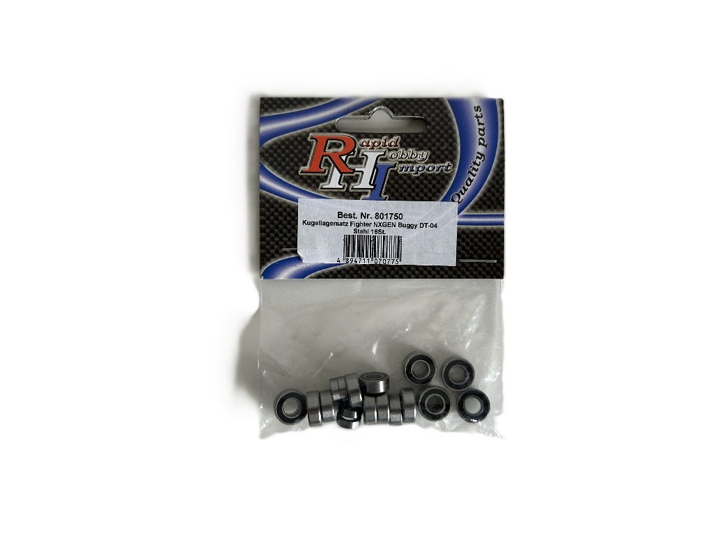 Tamiya 801750 kogelagerset Fighter NXGEN Buggy DT-04 staal 1, Hobby en Vrije tijd, Ophalen of Verzenden, Nieuw, Auto offroad