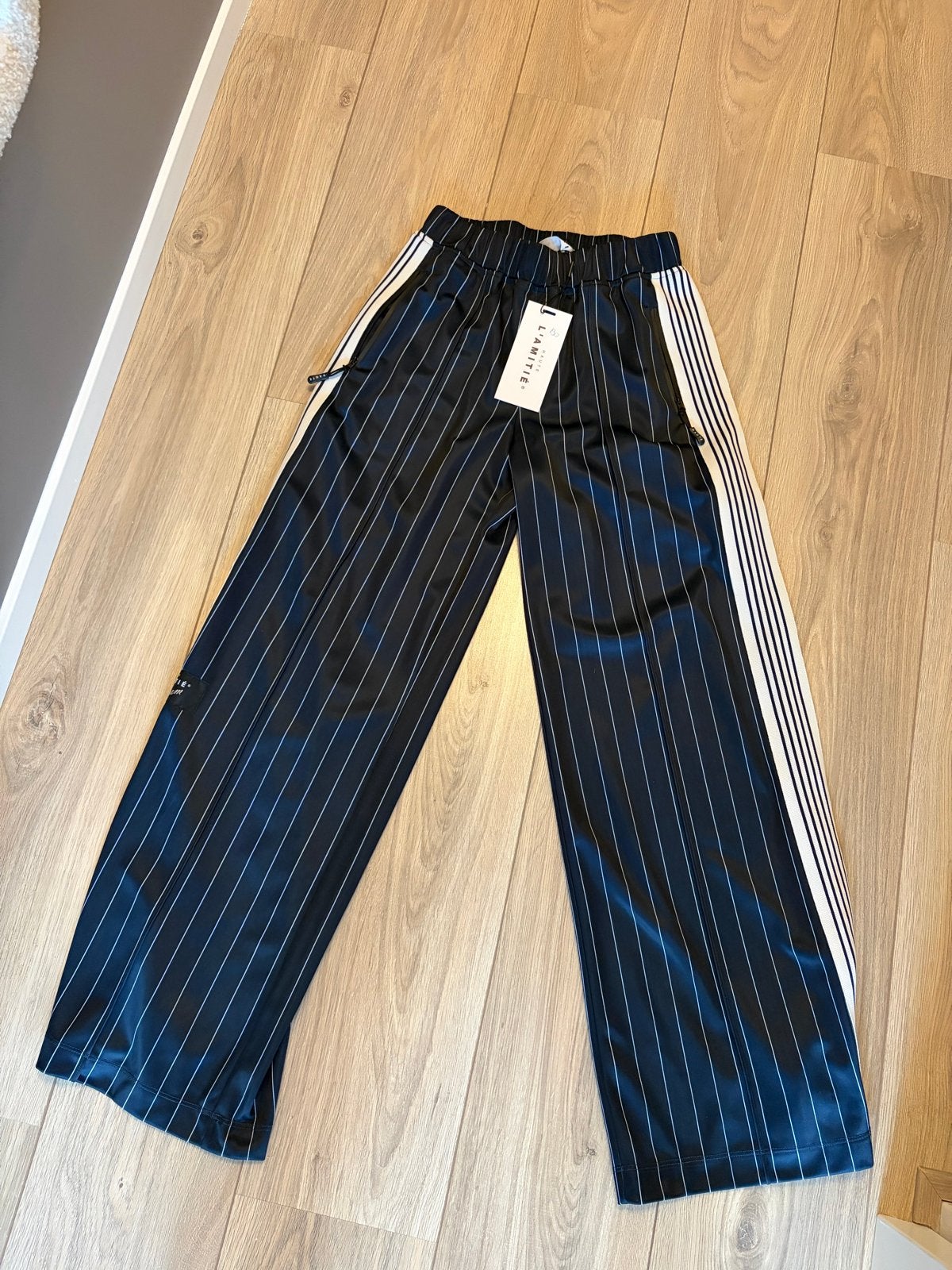 Nieuwe Haute l'Amitié broek - Donkerblauw gestreept Maat XS, Blauw, Nieuw, Ophalen of Verzenden, Maat 34 (XS) of kleiner
