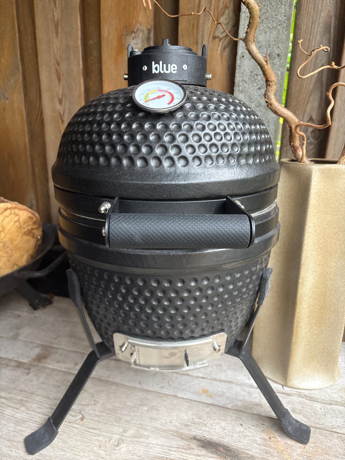 Kamado BBQ 33cm - Grillen, Bakken, Roken met Pizzasteen, Tuin en Terras, Ophalen, Gebruikt