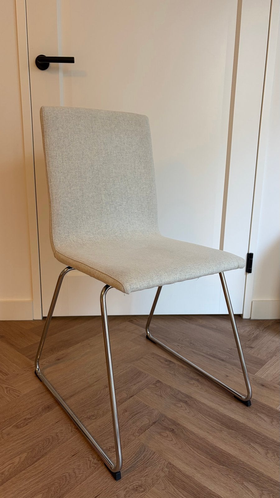 2x IKEA Volfgang stoelen beige, Huis en Inrichting, Stoelen, Gebruikt, Twee, Overige kleuren, Ophalen of Verzenden