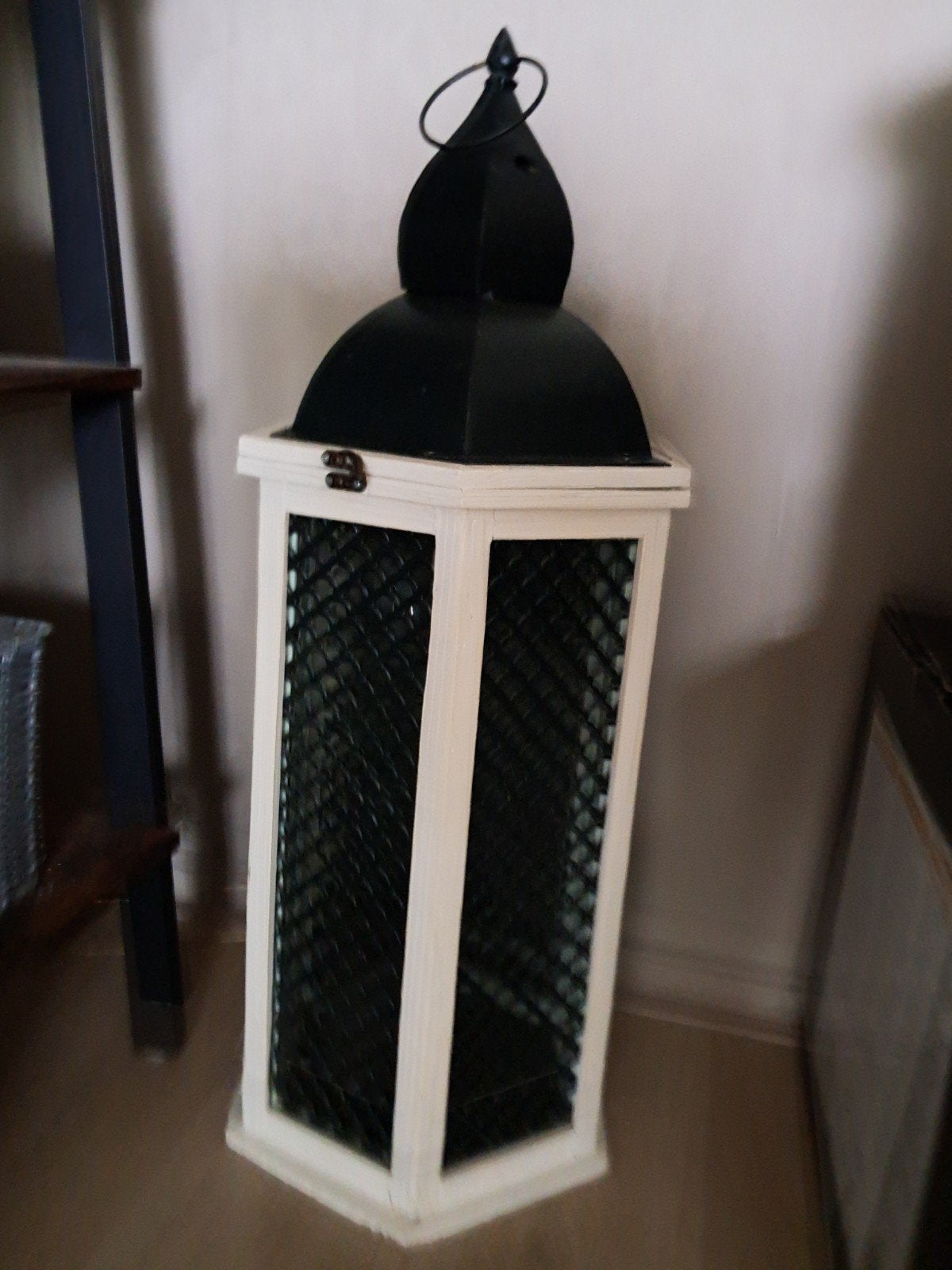 Groot windlicht 80 cm hoog., Ophalen, Zo goed als nieuw, Metaal, Windlicht