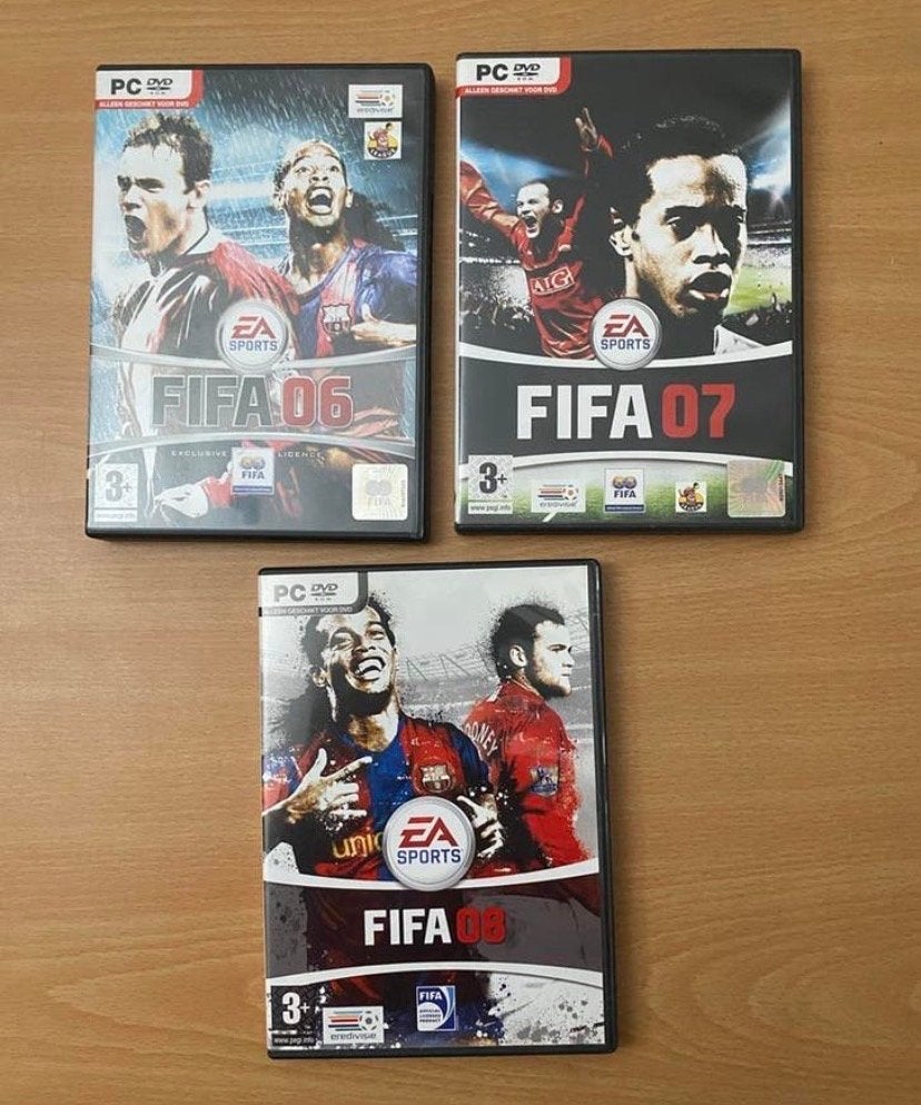 FIFA PC games set: FIFA 06, 07, 08 - Compleet & Zeer Goed, Spelcomputers en Games, Games | Pc, 1 speler, Ophalen of Verzenden