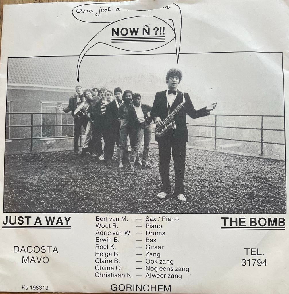 Now’n (Gorinchem) - The Bomb / Just A Way  (1983), 7 inch, Ophalen of Verzenden, Zo goed als nieuw, Pop