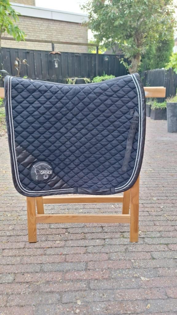 Zwart eskadron dekje, Full (L), Gebruikt, Dressuurdekje, Ophalen of Verzenden