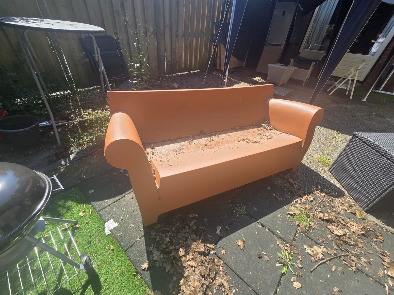 Kartell Bubble Club Tuinbank Terracotta, Ophalen of Verzenden, Gebruikt, Kunststof