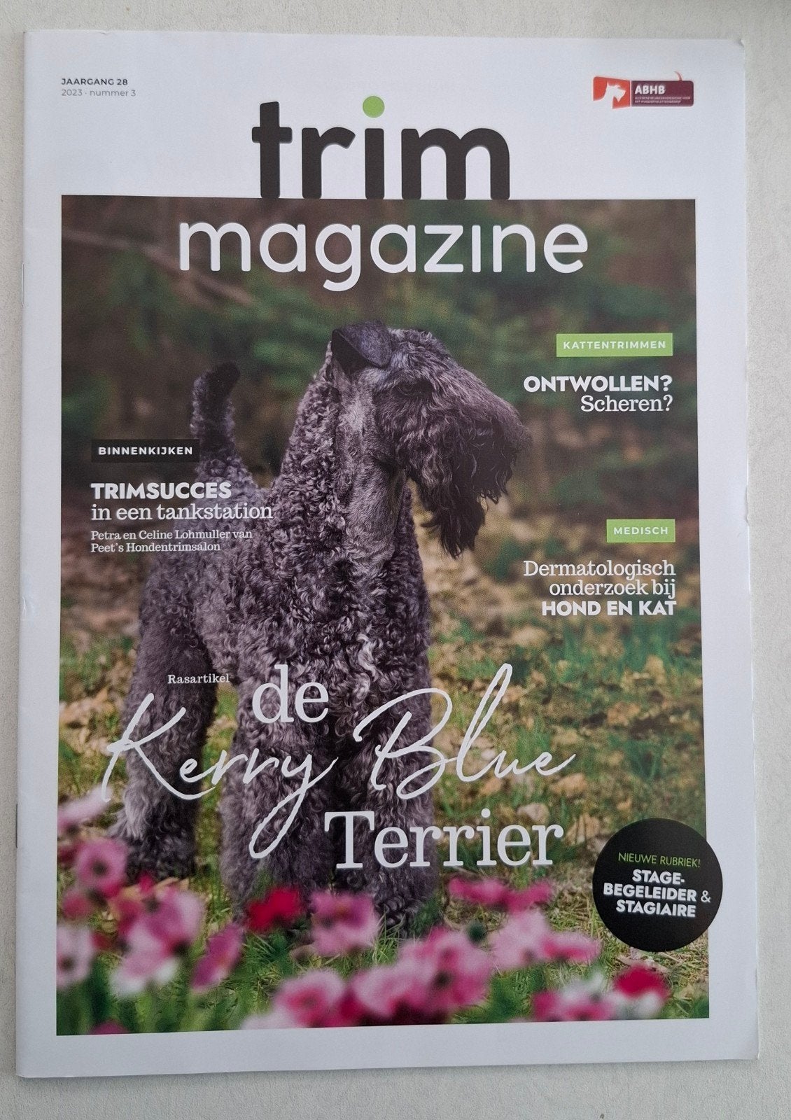 Trimblad Jaargang 28 2023 nr 3 - De Kerry Blue Terrier, Boeken, Tijdschriften en Kranten, Ophalen of Verzenden