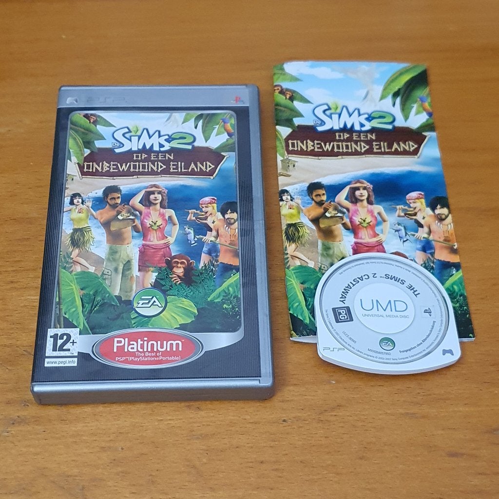 PSP | De Sims 2 op een Onbewoond Eiland, Spelcomputers en Games, Games | Sony PlayStation Portable, Gebruikt, 1 speler, Ophalen of Verzenden