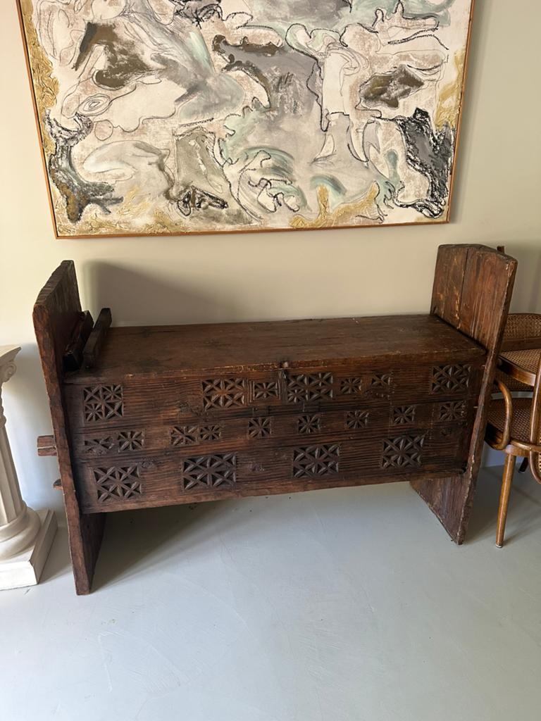 Antieke herderskist/dressoir/sidetable, Ophalen, Zo goed als nieuw, 25 tot 50 cm, 100 tot 150 cm