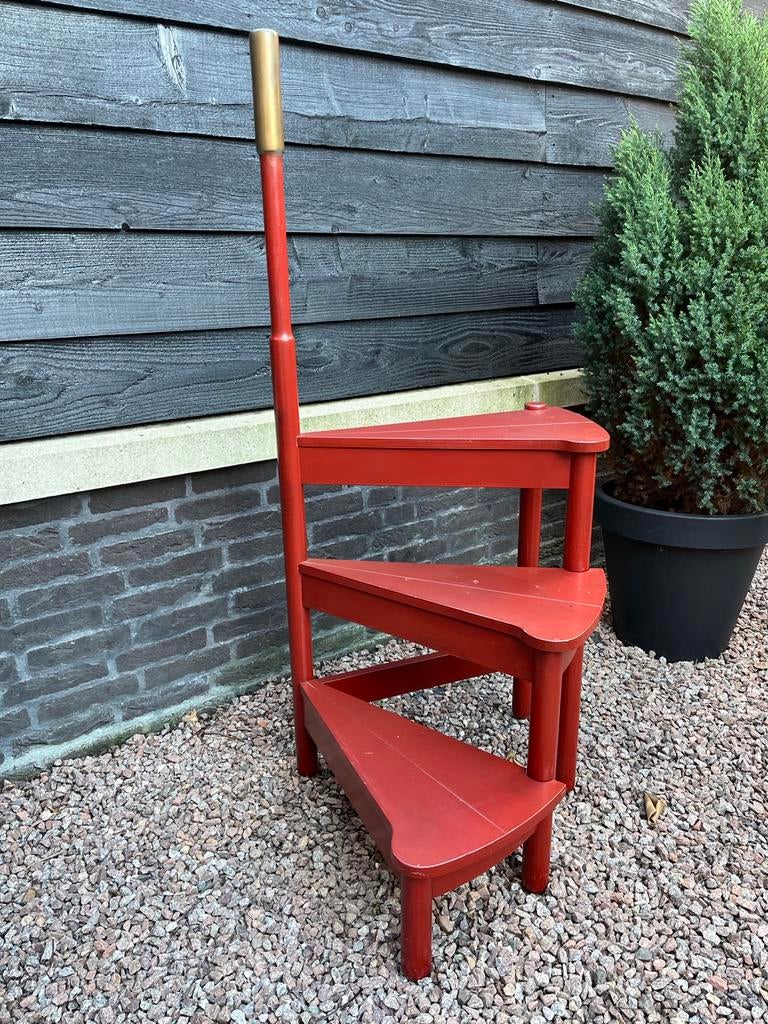 Vintage Jaren '50 Bibliotheektrapje ., Ophalen of Verzenden