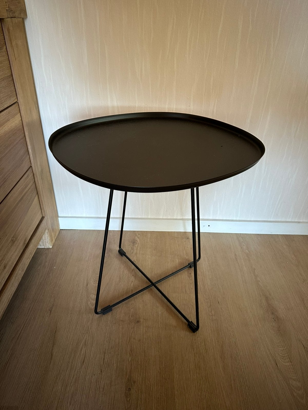 Bijzettafeltje, Minder dan 55 cm, Rond, Zo goed als nieuw, Ophalen
