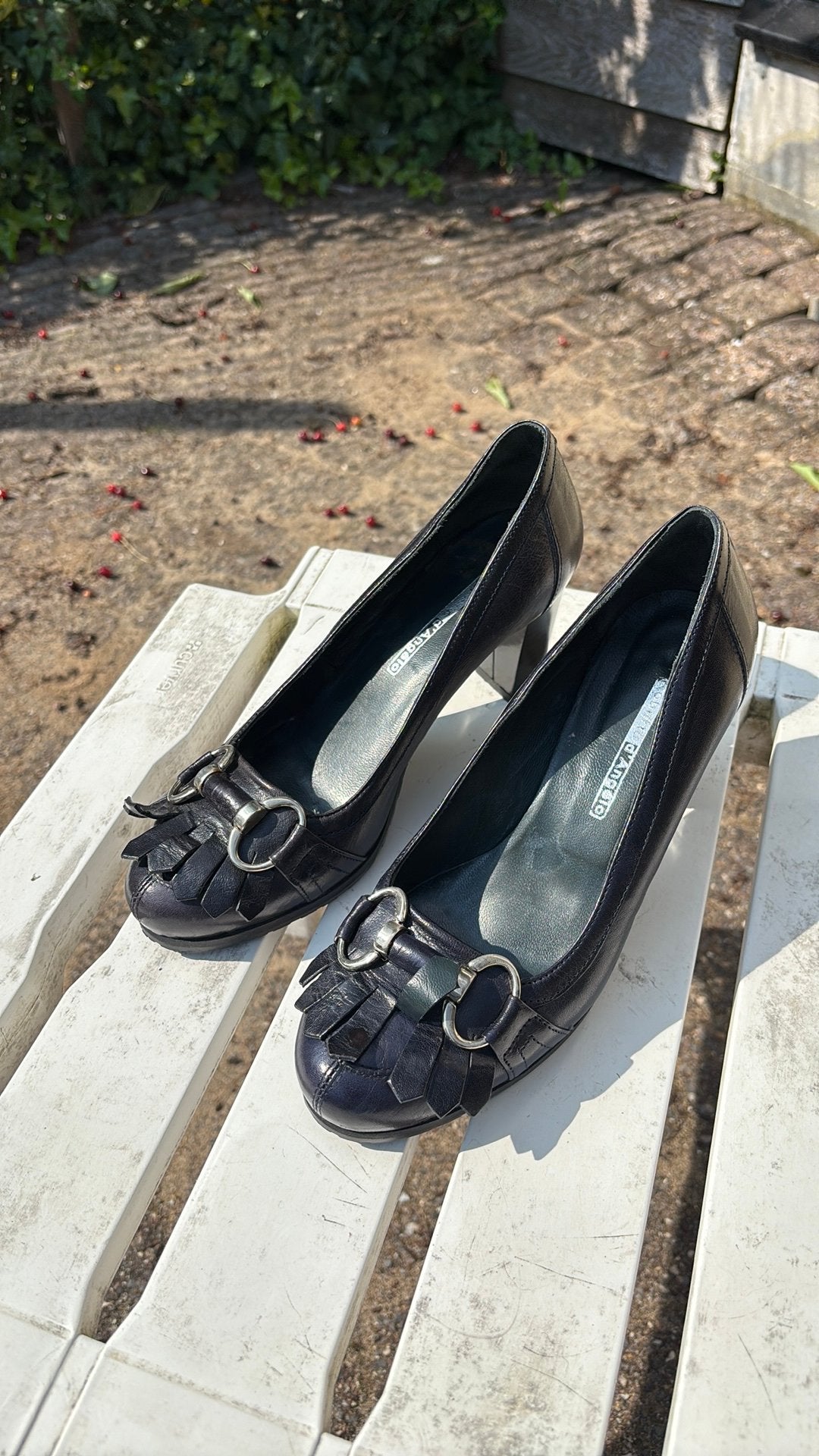 Roberto d’Angelo pumps/hakken navy maat 37, Pumps, Blauw, Ophalen of Verzenden, Zo goed als nieuw