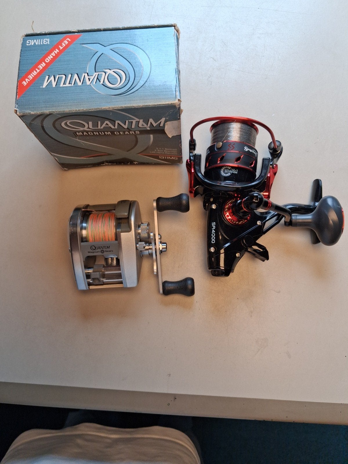 Beetrunner molen maat 4000 + Reel Quantum 1311, Ophalen of Verzenden, Zo goed als nieuw, Molen