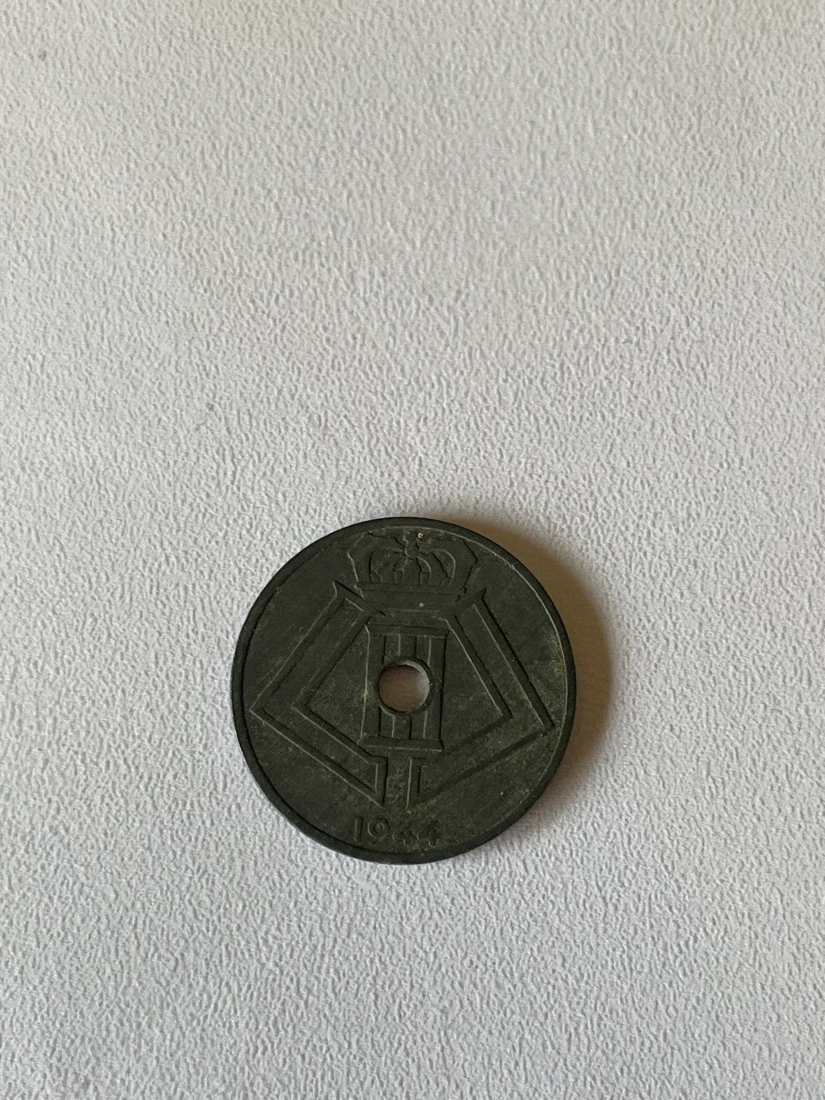 België 25 cent zinken munt 1944 - Goede conditie, Ophalen of Verzenden, Overig, Losse munt