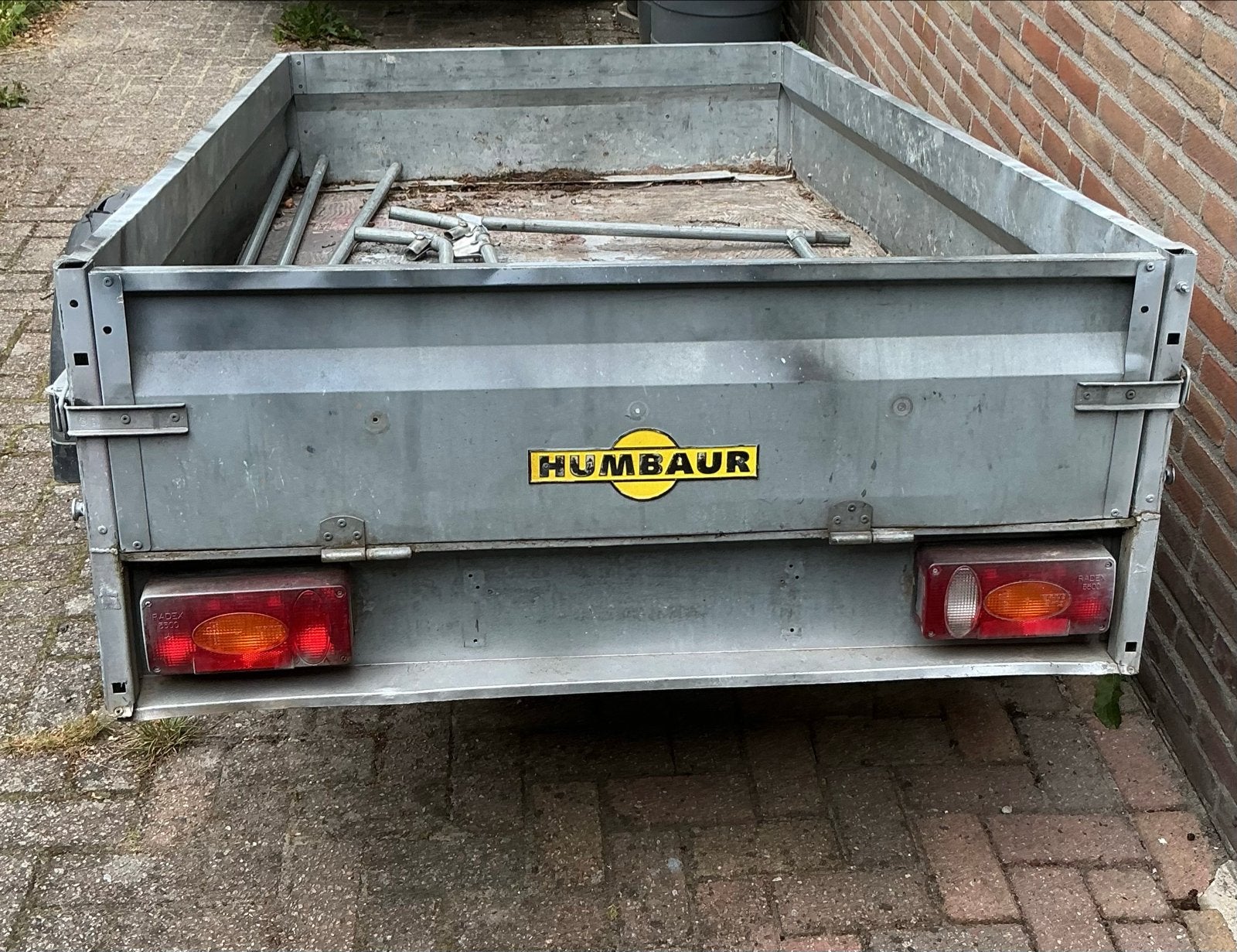 Humbaur aanhangwagen - 200 x 110  Gebruikt met lichte schade, Ophalen, Gebruikt