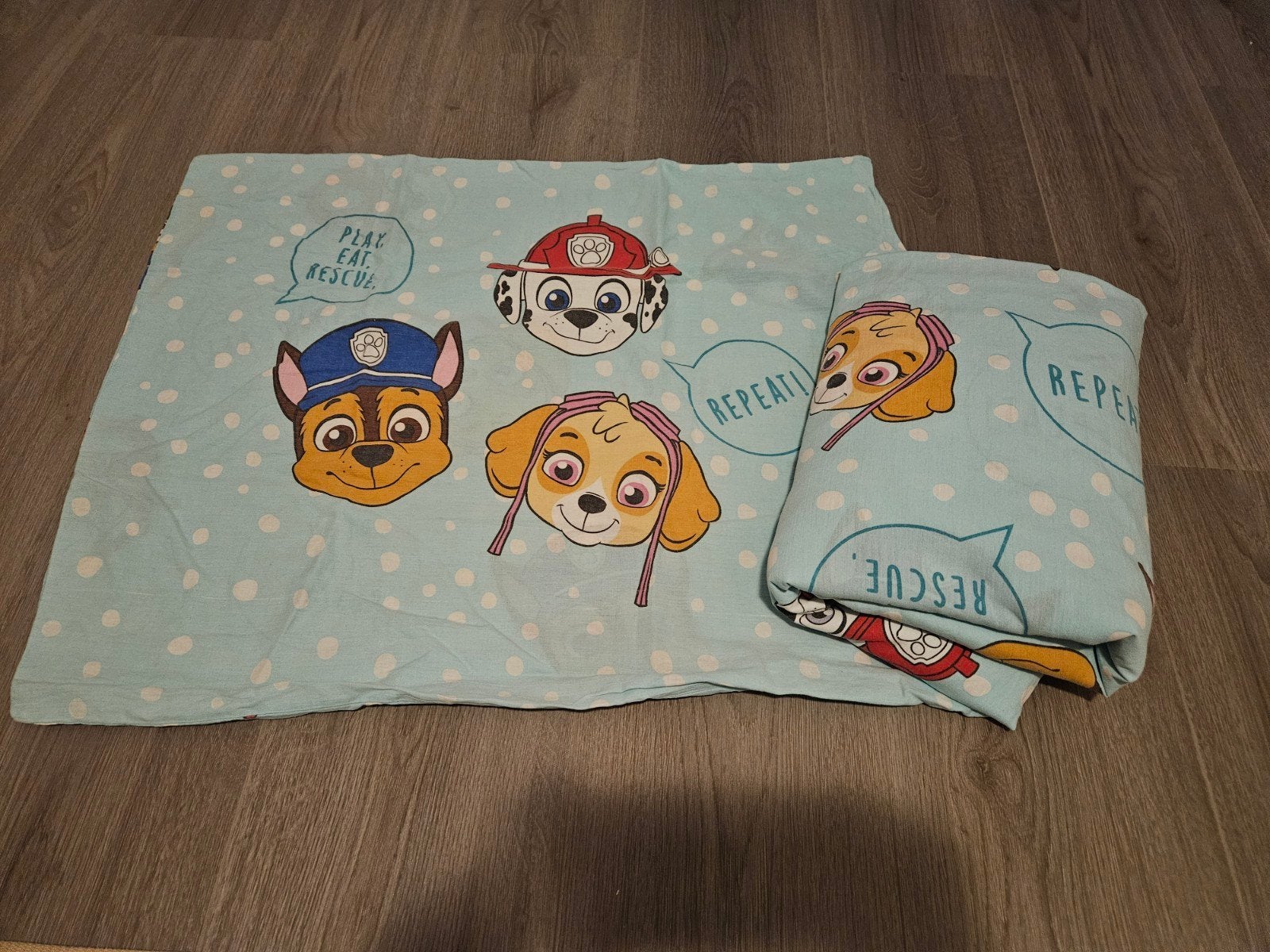 Paw Patrol Dekbedovertrek Eenpersoons, Gebruikt, Ophalen of Verzenden, Jongetje of Meisje, Blauw