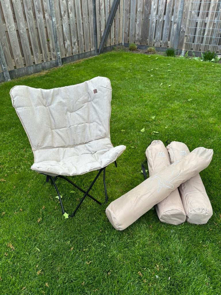 4 human nature vlinderstoelen, Caravans en Kamperen, Ophalen, Nieuw, Campingstoel