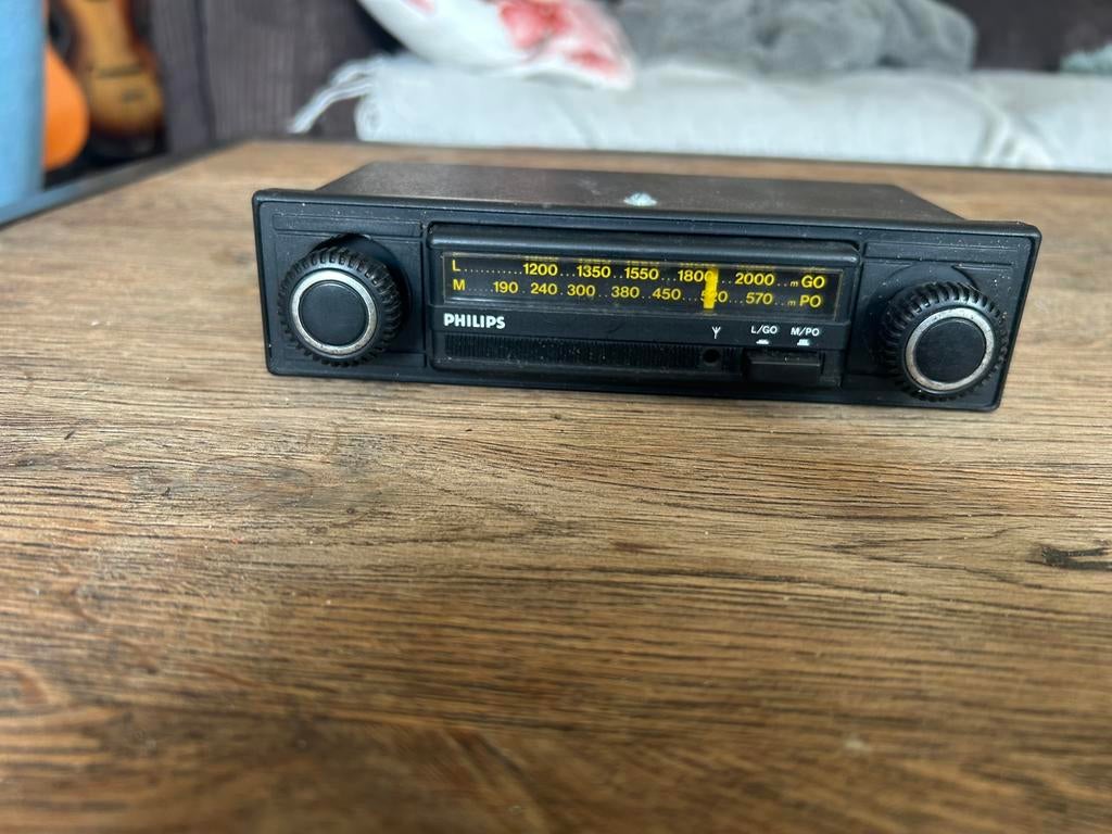 Philips oldtimer autoradio, Auto diversen, Autoradio's, Ophalen of Verzenden, Zo goed als nieuw