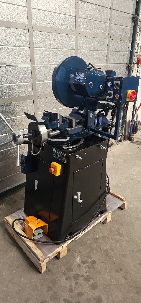 HBM 350 automatische metaalafkortzaag Pneumatisch, 70 mm of meer, Ophalen of Verzenden, Zo goed als nieuw, Afkortzaag
