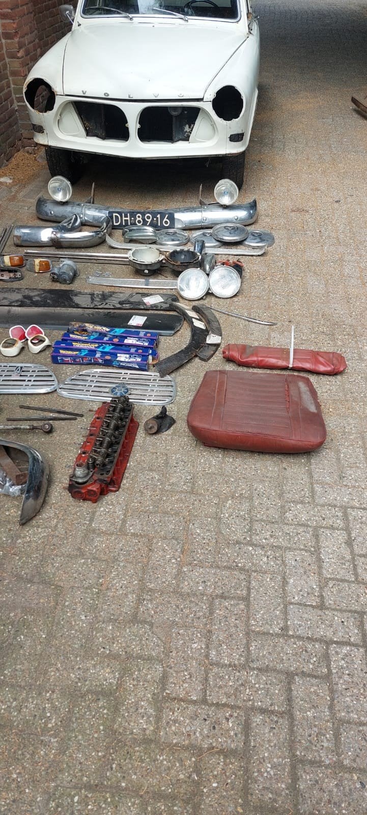Volvo amazone 1969 compleet, plaatwerk is slecht, Wit, 1088 kg, Particulier, Te koop