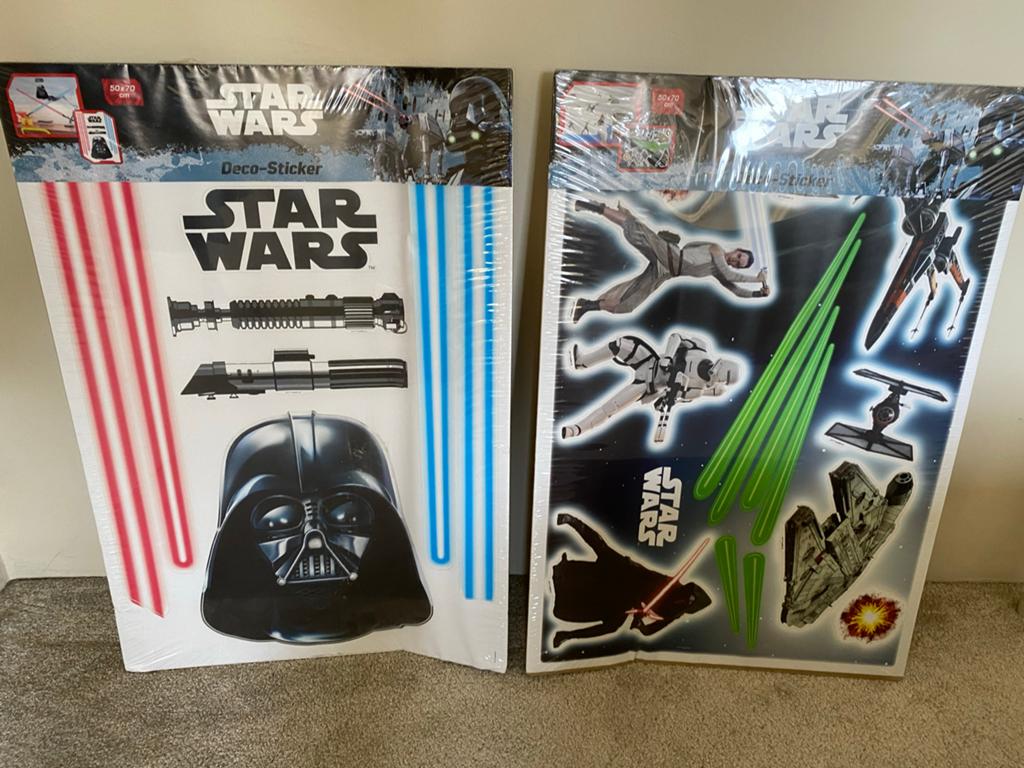 Muur sticker Star Wars, Ophalen of Verzenden, Nieuw, Actiefiguurtje