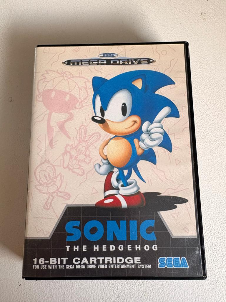 Sonic the Hedgehog - Sega Mega Drive (Compleet), Gebruikt, 1 speler, Ophalen of Verzenden, Vanaf 3 jaar