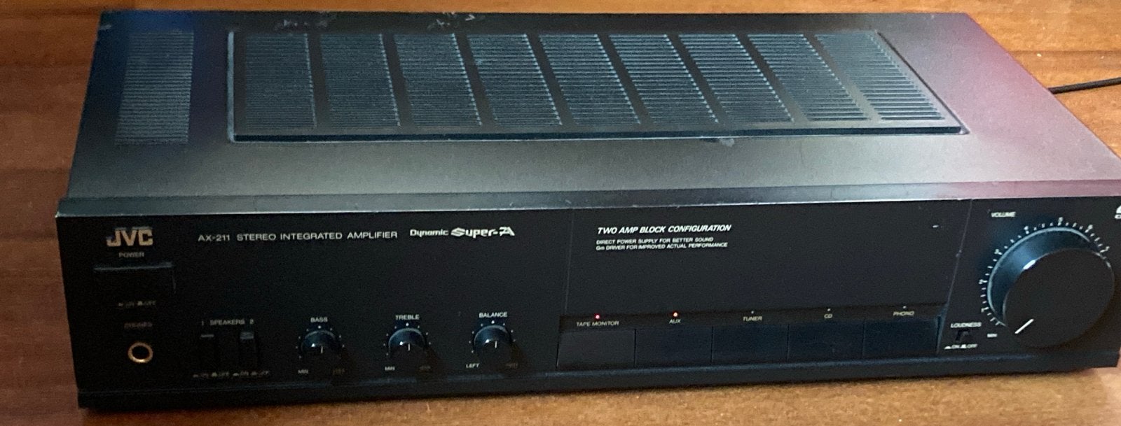 JVC AX-211 Stereo Geïntegreerde Versterker, Ophalen, Gebruikt, JVC, 120 watt of meer