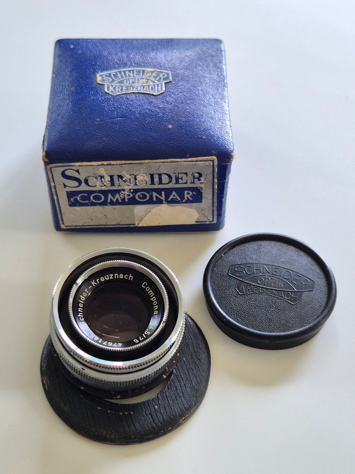 Schneider Componar 1:4.5/75mm lens met originele doos, Audio, Tv en Foto, Fotografie | Lenzen en Objectieven, Overige merken, Gebruikt